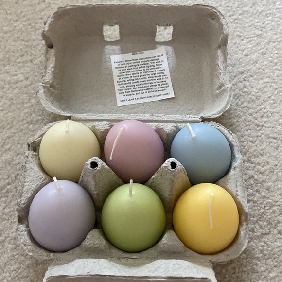 Pottery Barn Easter candles set of 6 new - Picture 1 of 4